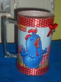 CANECA ADESIVADA GALINHA PINTADINHA